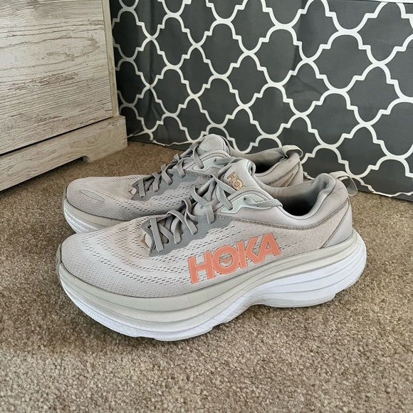 Hoka Bondi 8 Women's Running Athletic Shoes - Picture 1 of 9